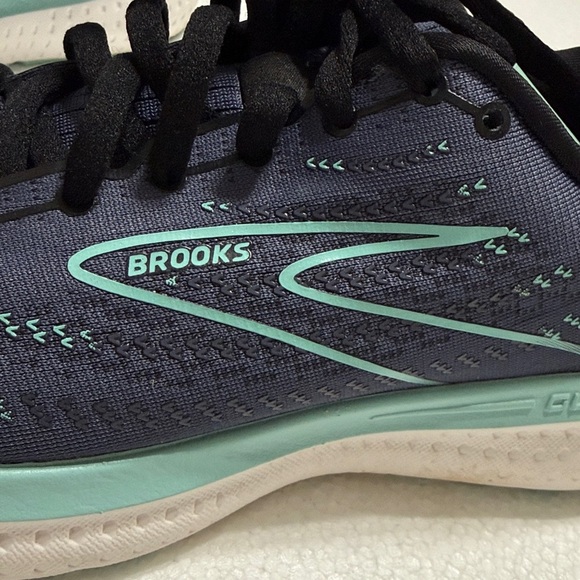 BROOKS Athletic Sneakers Glycerin 19 Women’s Shoes Size 8.5 Navy Blue & Teal - Picture 7 of 11